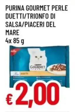 Famila Purina gourmet perle duetti/trionfo di salsa/piaceri del mare offerta