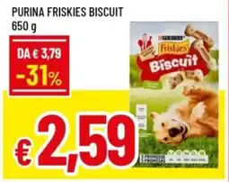 Famila Purina friskies biscuit offerta