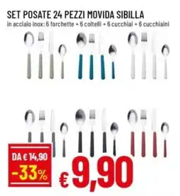 Famila Set posate 24 pezzi movida sibilla offerta