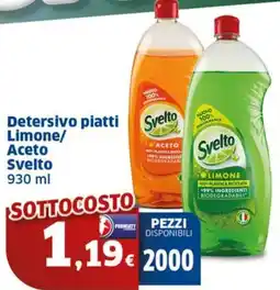 Sigma Detersivo piatti Limone/ Aceto Svelto offerta