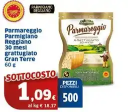 Sigma Parmareggio Parmigiano Reggiano 30 mesl grattugiato Gran Terre offerta