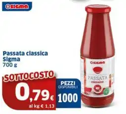 Sigma Passata classica Sigma offerta