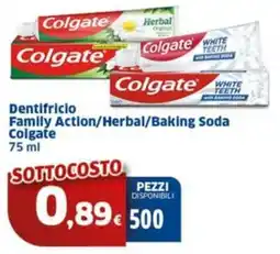 Sigma Dentifricio Family Action/Herbal/Baking Soda Colgate offerta
