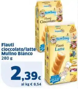 Sigma Flauti cioccolato/latte Mulino Bianco offerta