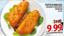 Il Genio Supermercato Filetto di merluzzo leggeri e croccanti johnson offerta