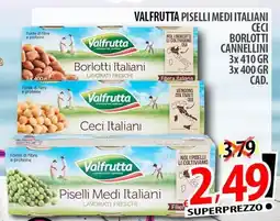 Il Genio Supermercato Valfrutta piselli medi italiani ceci borlotti cannellini offerta