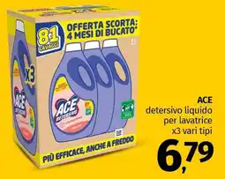 Pam ACE detersivo liquido per lavatrice offerta