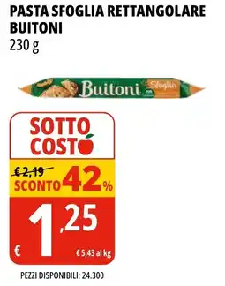 Tigros Pasta sfoglia rettangolare BUITONI offerta
