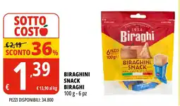 Tigros Biraghini -snack BIRAGHI 6 pz offerta