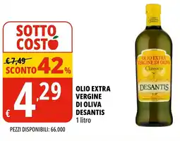 Tigros Olio extra vergine di oliva DESANTIS offerta