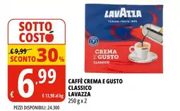 Tigros Caffè crema e gusto classico LAVAZZA offerta