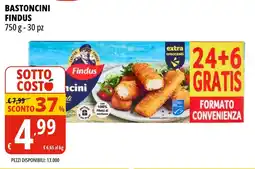 Tigros Bastoncini FINDUS offerta