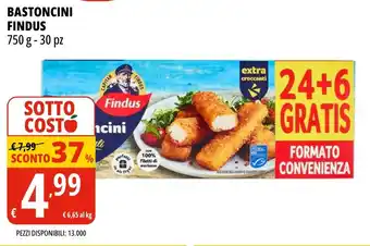 Tigros Bastoncini FINDUS offerta