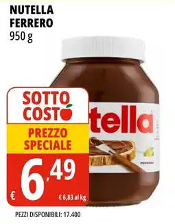 Tigros Nutella FERRERO offerta