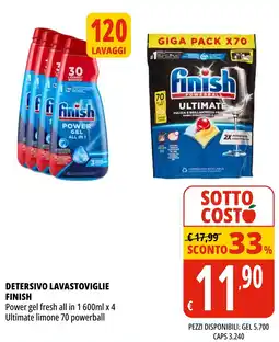 Tigros Detersivo lavastoviglie FINISH offerta