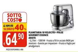 Tigros Planetaria 10 velocità + pulse gourmet essence ARIETE offerta