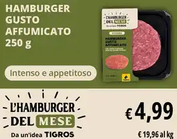 Tigros Hamburger gusto affumicato LA PASTA offerta