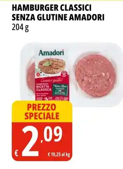 Tigros Hamburger classici senza glutine AMADORI offerta
