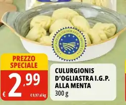 Tigros Culurgionis d'ogliastra i.g.p. alla menta offerta