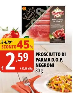 Tigros Prosciutto di parma d.o.p. NEGRONI offerta