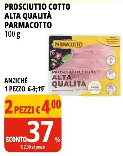 Tigros Prosciutto cotto alta qualità PARMACOTTO offerta