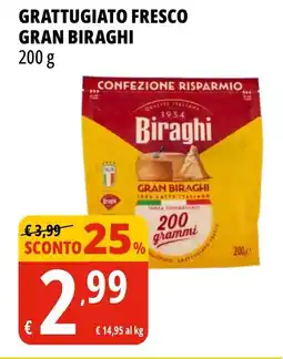 Tigros Grattugiato fresco GRAN BIRAGHI offerta