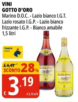 Tigros Vini GOTTO D'ORO offerta