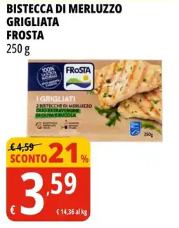 Tigros Bistecca di merluzzo grigliata FROSTA offerta