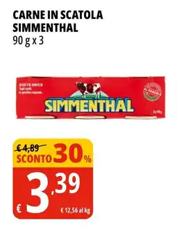 Tigros Carne in scatola SIMMENTHAL offerta