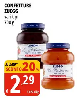 Tigros Confetture ZUEGG offerta