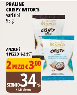 Tigros Praline crispy WITOR'S offerta