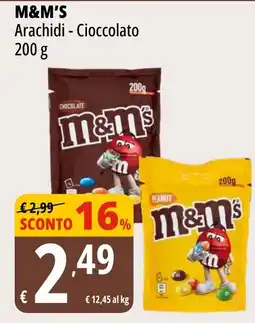 Tigros M&M'S Arachidi Cioccolato offerta