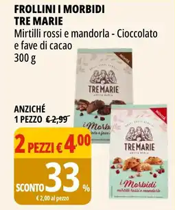Tigros Frollini i morbidi TRE MARIE offerta