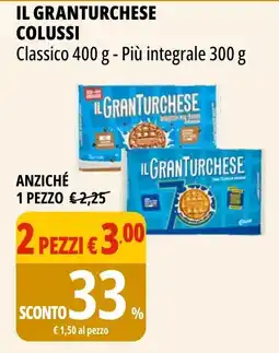 Tigros Il granturchese COLUSSI 2 pezzi offerta