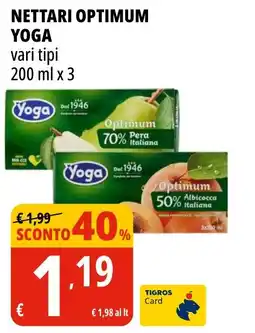 Tigros Nettari optimum YOGA offerta