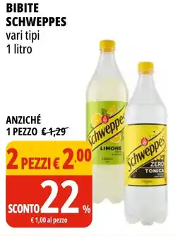 Tigros Bibite SCHWEPPES offerta