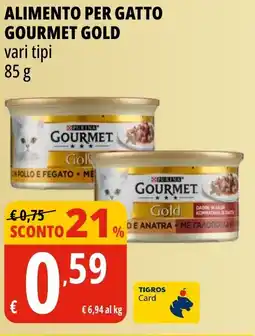 Tigros Alimento per gatto GOURMET GOLD offerta