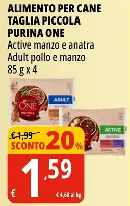 Tigros Alimento per cane taglia piccola PURINA ONE offerta