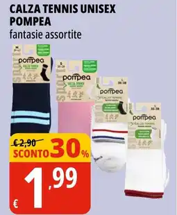 Tigros Calza tennis unisex POMPEA offerta