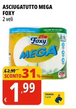 Tigros Asciugatutto mega FOXY 2 veli offerta