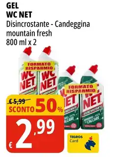 Tigros Gel WC NET offerta