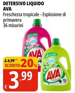 Tigros Detersivo liquido AVA offerta