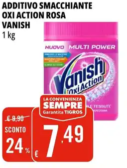 Tigros Additivo smacchiante oxi action rosa VANISH offerta