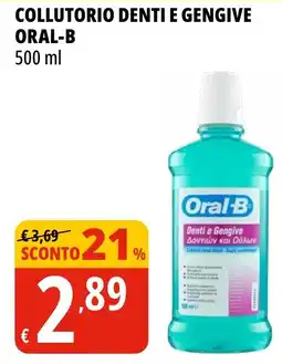 Tigros Collutorio denti e gengive ORAL-B offerta