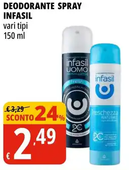 Tigros Deodorante spray INFASIL offerta