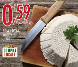 Crai Francia ricotta l'etto offerta