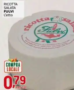 Crai Ricotta salata FULVI offerta