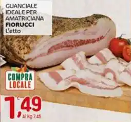 Crai Guanciale ideale per amatriciana FIORUCCI offerta