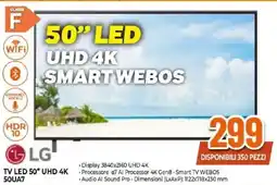 Expert LG TV LED 50" UHD 4K 50UA7 offerta