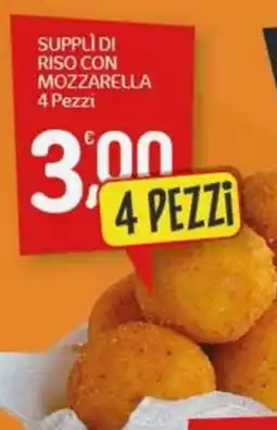 Crai Supplì di riso con mozzarella 4 pezzi offerta